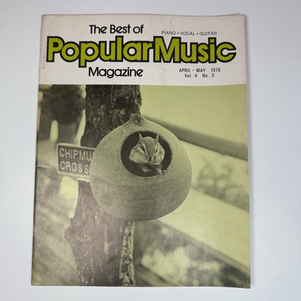The Best Of Popular Music Magazine Apr May 1976 Vol 4 #3 Piano Vocal Guitar Vtg